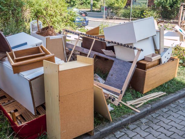 Pile of junk and old materials ready for removal