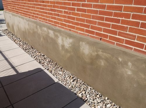 Parging and concrete repair work