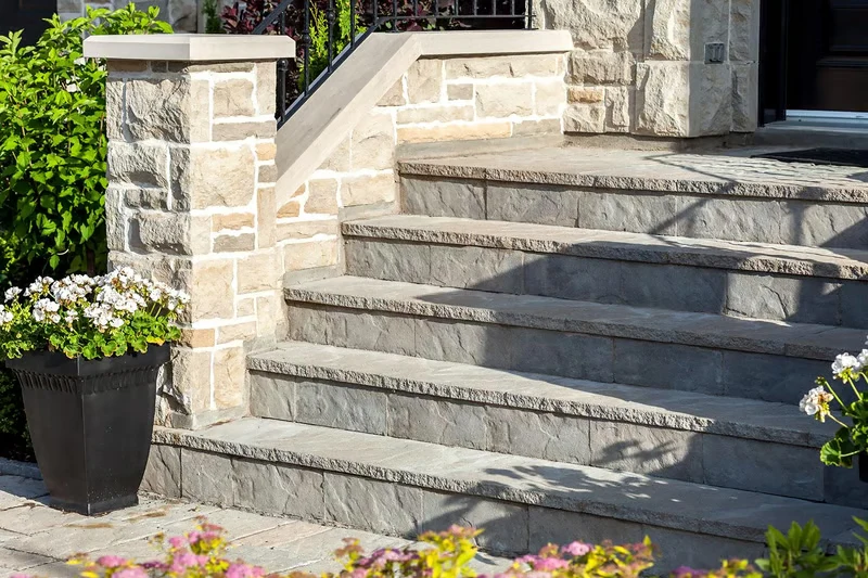 Granite stair capping and trim
